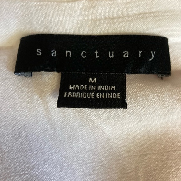 Sanctuary /Anthropology sheer tie bottom tank - Picture 3 of 16